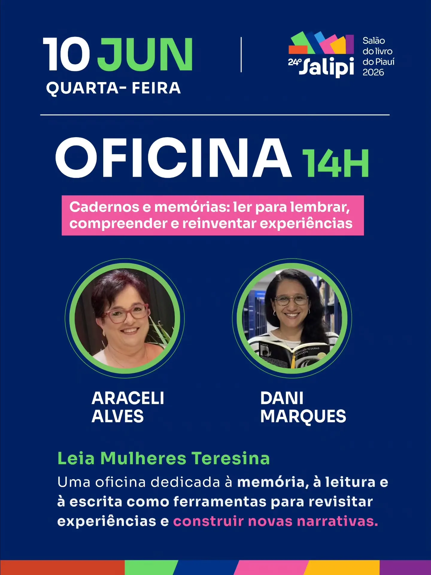 Foto de Araceli Alves e Dani Marques (Leia Mulheres Teresina)