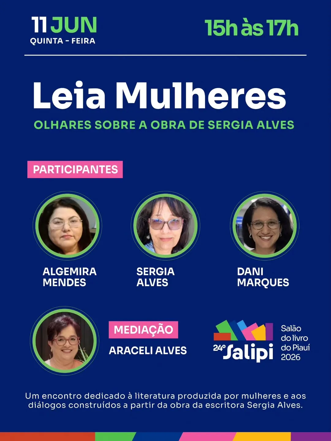 Foto de Algemira Mendes, Sergia Alves e Dani Marques (Mediação: Araceli Alves)