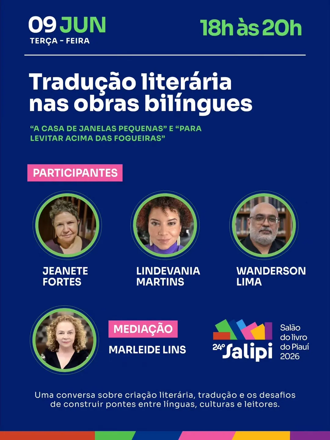 Foto de Jeanete Fortes, Lindevania Martins e Wanderson Lima (Mediação: Marleide Lins)